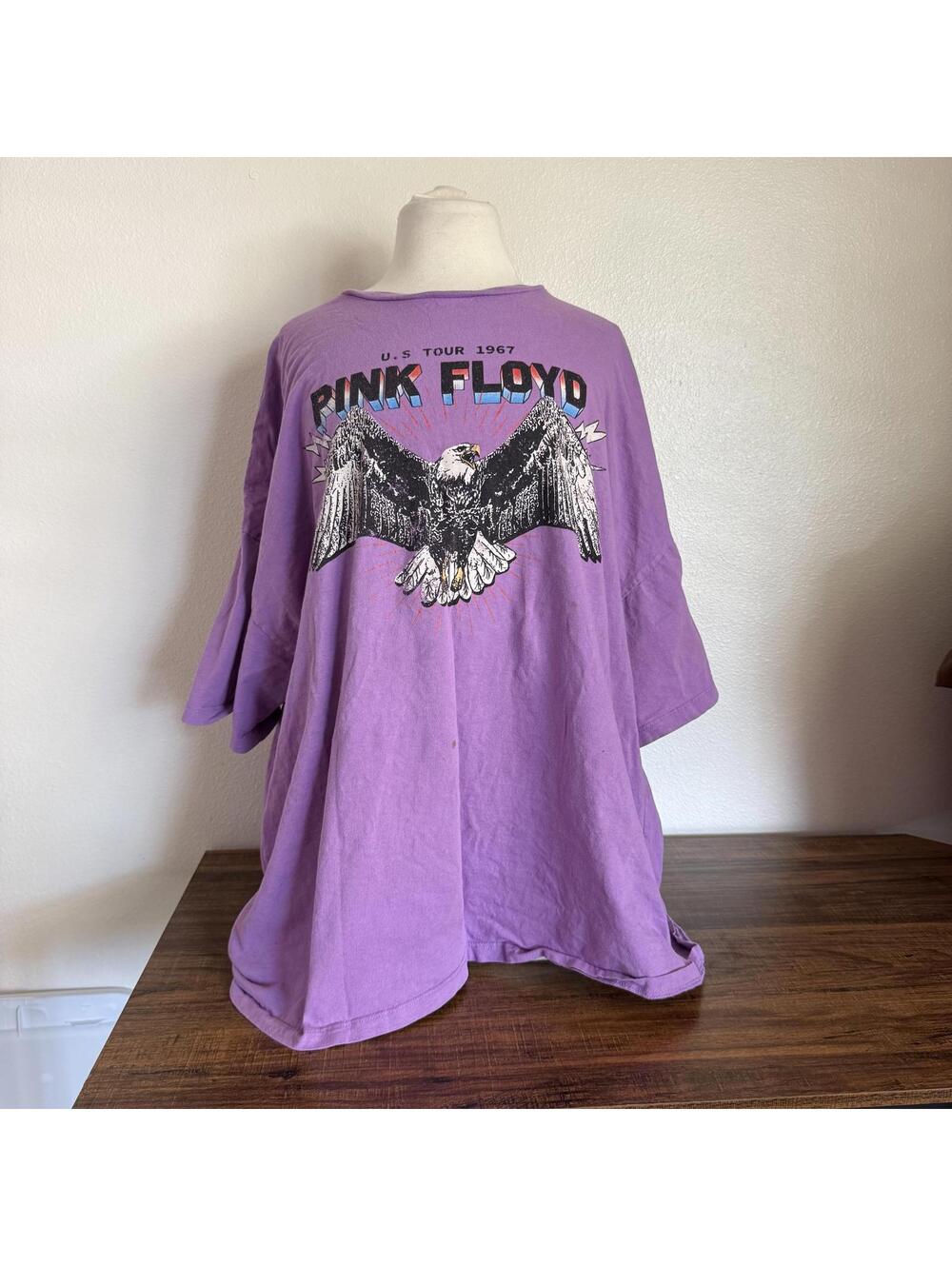 Pink Floyd U.S. Tour 1967 Purple Graphic T-Shirt 1X